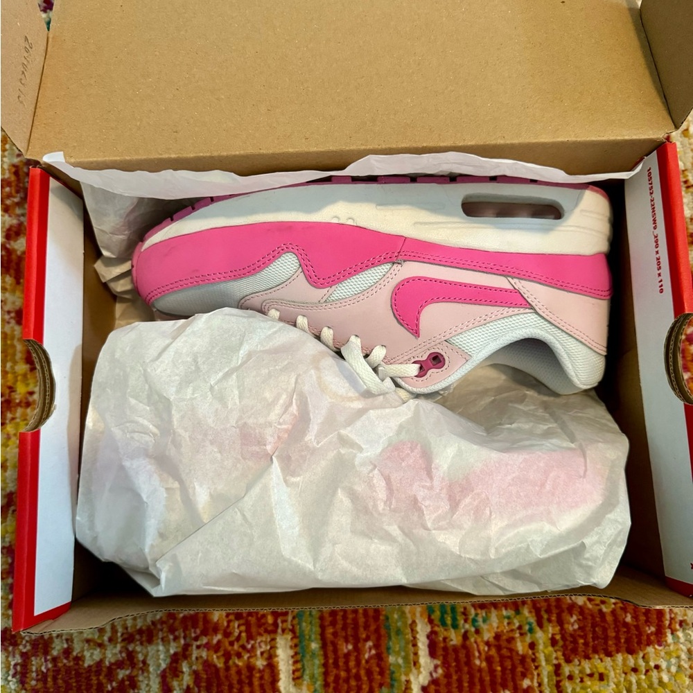 Pink and White Sneakers